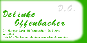 delinke offenbacher business card